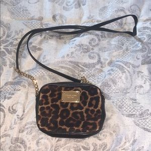 Michele Kors Leopard Crossbody Bag
